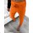Lange Stretchhose für Damen (S/M ONE SIZE) ITALIAN FASHION IM522050/DR S/M oranžová
