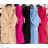 Langes Chiffon-Kurzarmkleid für Damen (S/M ONE SIZE) ITALIAN FASHION IMWGM23456