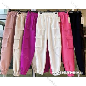Damenhose mit langen Taschen (S/M EINHEITSGRÖSSE) ITALIAN FASHION IMWK231079