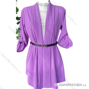 Cardigan sako s páskem dlouhý dlouhý rukáv dámský (S/M ONE SIZE) ITALSKÁ MÓDA IMPMG232323