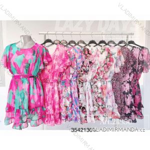 Women's Summer Chiffon Short Sleeve Dress (S/M ONE SIZE) ITALIAN FASHION IMWP231108