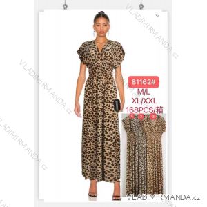 Langes Sommer-Kurzarmkleid für Damen (M/L-XL/2XL) ITALIAN FASHION IMWB2381162