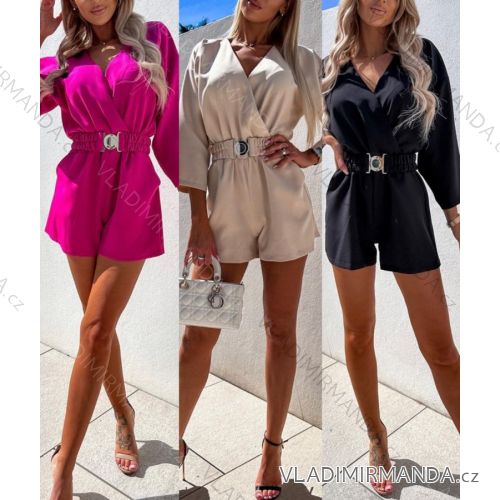 Overal krátký letní dlouhý rukáv dámský (S/M ONE SIZE) ITALSKÁ MÓDA IMWGB231147
