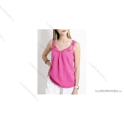 Tílko top na ramínka dámské (S/M ONE SIZE) ITALSKÁ MÓDA IMWA231177