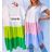 Women's Long Chiffon Short Sleeve Dress (S/M ONE SIZE) ITALIAN FASHION IMWGS231048