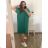 Women's Plus Size Short Sleeve Oversize Dress (3XL/4XL ONE SIZE) ITALIAN FASHION IMC23132