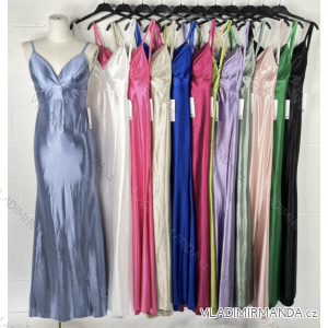 Šaty dlouhé elegantní na ramínka dámské (S/M ONE SIZE) ITALSKÁ MÓDA IMPBB23C22931