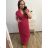 Šaty košilové dlouhý rukáv dámské (S/M ONE SIZE) ITALSKÁ MODA IMB229927 XL/2XL grün