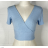 Top croptop krátky rukáv dámsky (S/M ONE SIZE) TALIANSKA MÓDA IMPBB23W2234