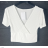 Top croptop krátky rukáv dámsky (S/M ONE SIZE) TALIANSKA MÓDA IMPBB23W2234
