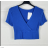 Top croptop krátky rukáv dámsky (S/M ONE SIZE) TALIANSKA MÓDA IMPBB23W2234