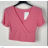 Top croptop krátky rukáv dámsky (S/M ONE SIZE) TALIANSKA MÓDA IMPBB23W2234