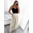 Sukňa dlhá dámska (S/M ONE SIZE) TALIANSKA MÓDA IMD23202/DU -   zelená khaki -   S/M/L