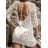 Langes Chiffon-Kurzarmkleid für Damen (S/M ONE SIZE) ITALIAN FASHION IMWGM23456
