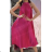 Women's Elegant Pleated Sleeveless Dress (S/M ONE SIZE) ITALIAN FASHION IMPGM2310627