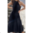 Women's Elegant Pleated Sleeveless Dress (S/M ONE SIZE) ITALIAN FASHION IMPGM2310627