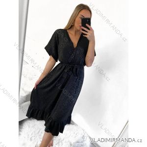 Women's Short Sleeve Dress (S/M ONE SIZE) ITALIAN FASHION IMPGM2310665/DU