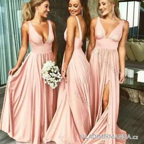 Women's Strapless Long Party Dress (S/M ONE SIZE) ITALIAN FASHION IMPBB23B22631