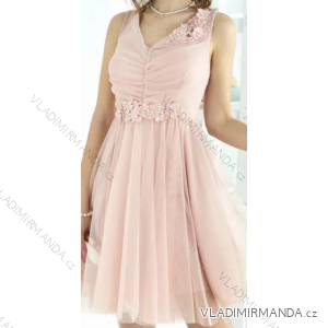 Šaty elegantní společenské bez rukávu dámské (S/M ONE SIZE) ITALSKÁ MÓDA IMPSH238792