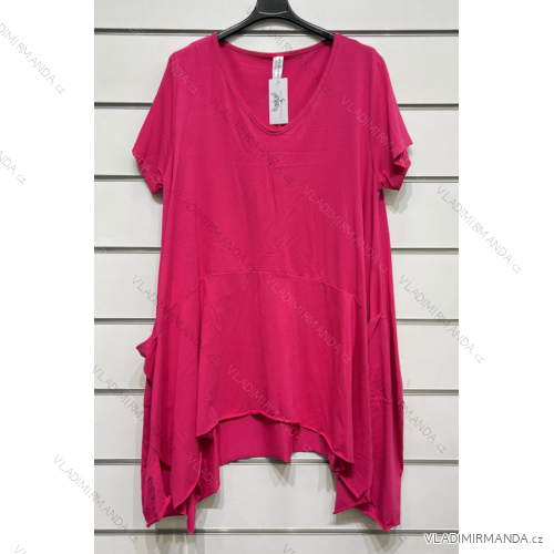 Damen-Tunika mit kurzen Ärmeln in Übergröße (Einheitsgröße S/M) ITALIAN FASHION IMPSH2322064A