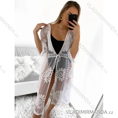 Župan přehoz plážový přes plavky dámský (S/M ONE SIZE) ITALSKÁ MÓDA IMWD23051