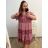 Women's Summer Cotton Short Sleeve Dress (S/M ONE SIZE) ITALIAN FASHION IM722253
