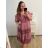Women's Summer Cotton Short Sleeve Dress (S/M ONE SIZE) ITALIAN FASHION IM722253