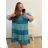 Women's Summer Cotton Short Sleeve Dress (S/M ONE SIZE) ITALIAN FASHION IM722253