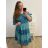 Women's Summer Cotton Short Sleeve Dress (S/M ONE SIZE) ITALIAN FASHION IM722253