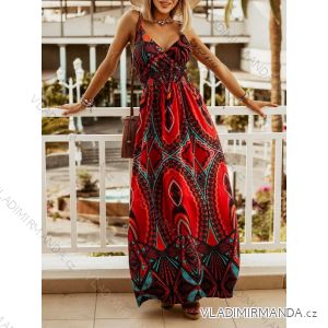 Women's long summer dress with straps (S/M ONE SIZE) ITALIAN FASHION IMD23277