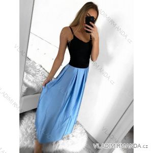 Sukňa dlhá satenová dámska (S/M ONE SIZE) TALIANSKA MÓDA IMM23HG2507/DU