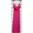 Women's long elegant party dress with straps (S/M ONE SIZE) ITALIAN FASHION IMPSH234388