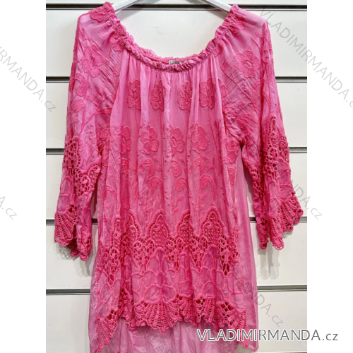 Damen-Tunika mit langen Ärmeln in Übergröße (Einheitsgröße S/M) ITALIAN FASHION IMPSH237616